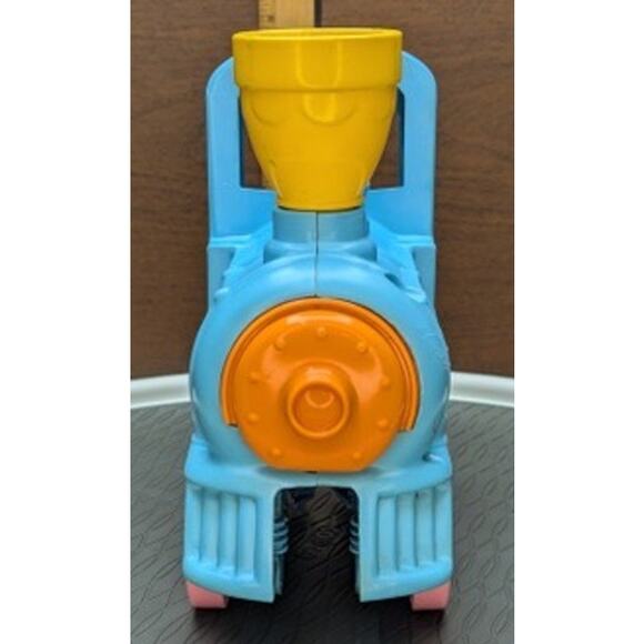 Vintage 70s Musical Mattel Train Crib Rail Sitter Runner Moving Toy Infant Baby - Picture 3 of 12